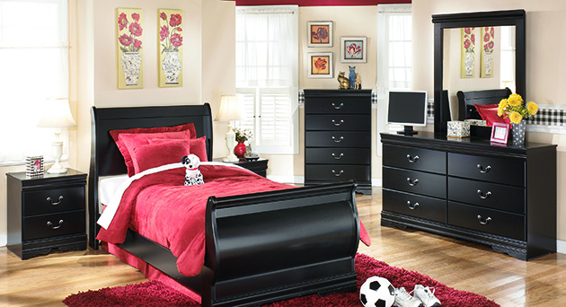 Huey Vineyard Twin Headboard, Dresser, Mirror, Chest & Night Stand